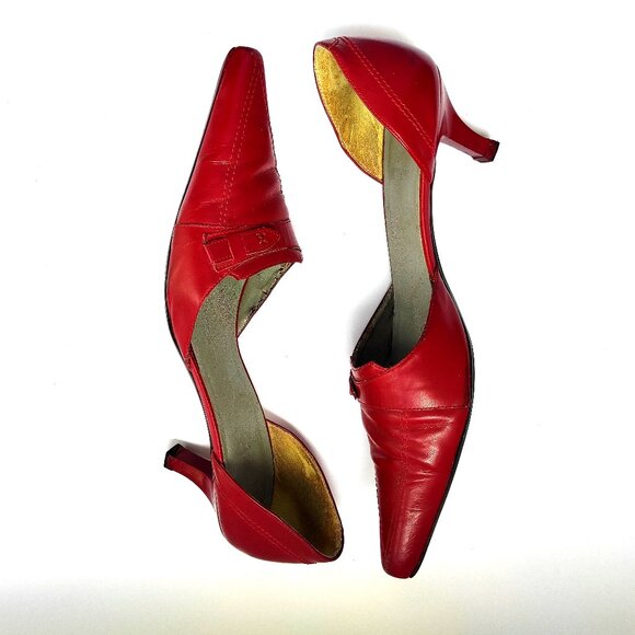 BCBGGirls Pointy Toe Pumps Red Size 8 - Picture 5 of 6